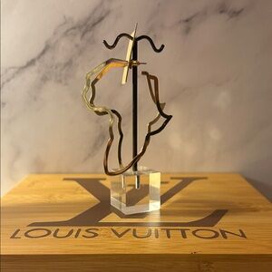 Gold Africa Shaped Earrings